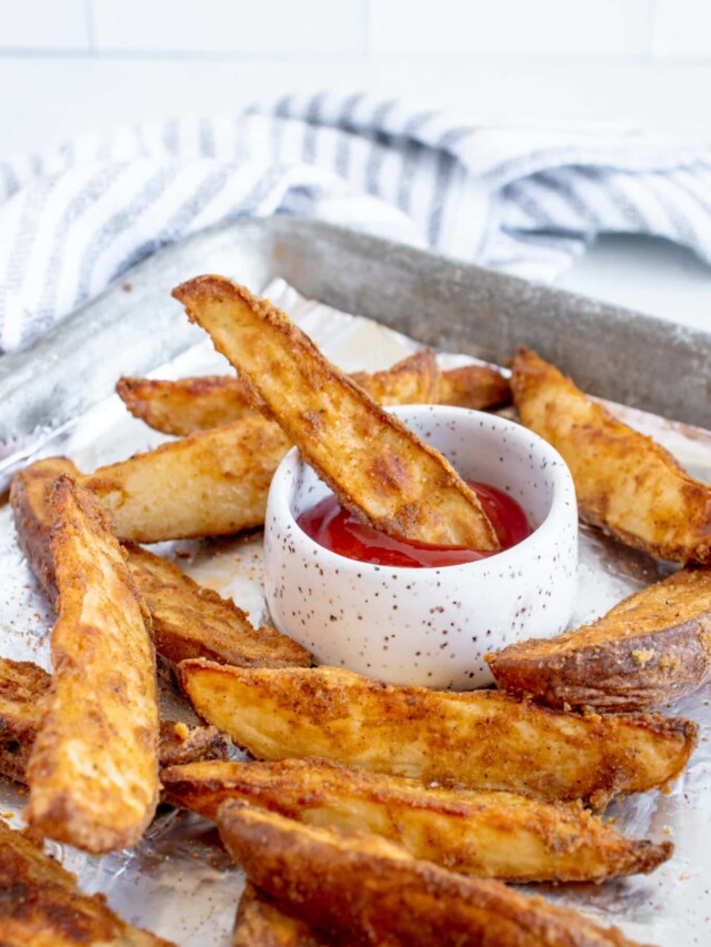 Easy Healthy Potato Wedges Oven Baked