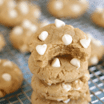 Gluten-Free Soft Peanut Butter Cookies with White Chocolate Chips #glutenfree