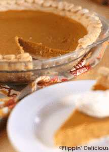 Gluten free honey pumpkin pie has all the great pumpkin flavor that you crave but without any refined sugars. Lightly sweetened and perfectly slice-able.