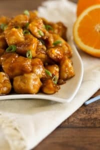 Easy gluten-free orange chicken tastes just like your favorite Chinese take-out!
