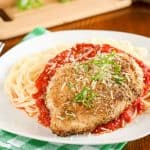 Gluten free chicken parmesan has all of your favorite classic Italian flavors in a gluten-free meal the whole family will love. An easy and delicious dinner.