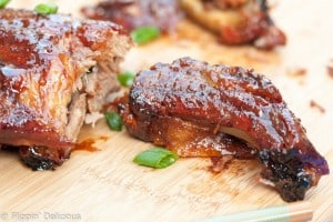 These Gluten Free Sticky Asian Ribs are easy to make with just a few minutes of prep. Just as good (if not better) than any restaurant ribs!