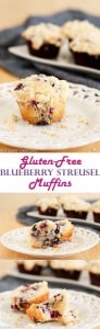 Gluten Free Blueberry Streusel Muffins are the perfect sweet start to your morning. The streusel crumb topping makes them really special!