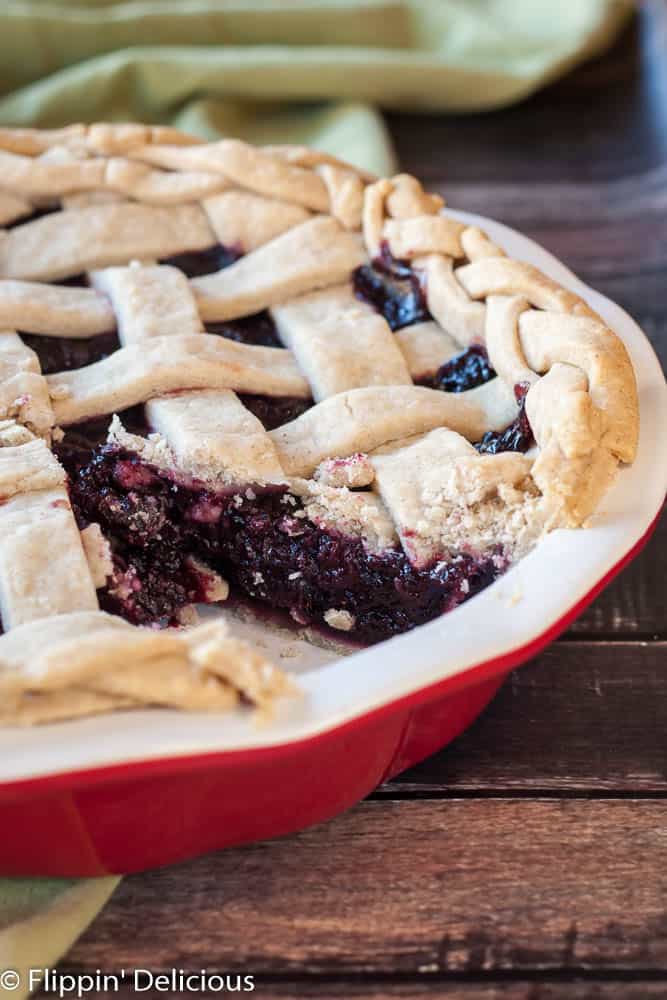 gluten free dark cherry lemon pie-4