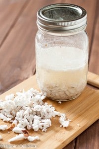 Homemade Coconut Extract is easy to make and naturally adds a sweet tropical coconut flavor to all your favorite recipes.