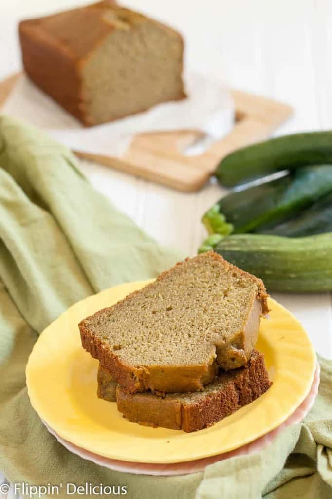 This Gluten Free Blender Zucchini Bread couldn't be easier to make! No peeling or grating, and the zucchini bread is moist with the perfect crumb. Naturally dairy free too!