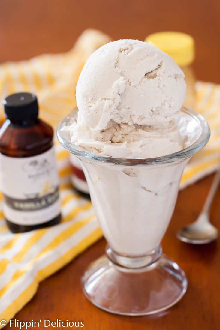 This No Churn Dairy Free Honey Vanilla Ice Cream is a simple and easy recipe, no ice cream machine required! 
