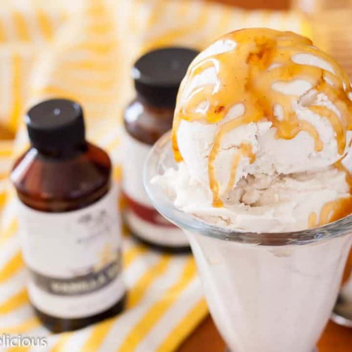 This No Churn Dairy Free Honey Vanilla Ice Cream is a simple and easy recipe, no ice cream machine required!