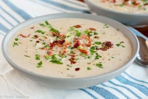 Gluten free clam chowder is the perfect one pot meal for a chilly evening! It’s creamy and rich, and just SO good.