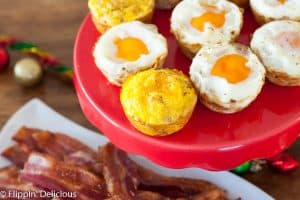 Gluten Free Hash Brown Breakfast Casserole Cups. This Gluten Free Holiday Brunch has everything you need, including gluten free eggnog muffins with crumb topping, breakfast casserole cups, grapefruit mimosas, and a hot chocolate bar.