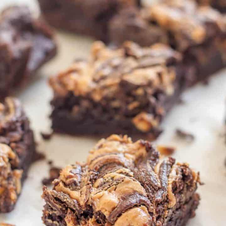 Gluten Free Peanut Butter Brownies