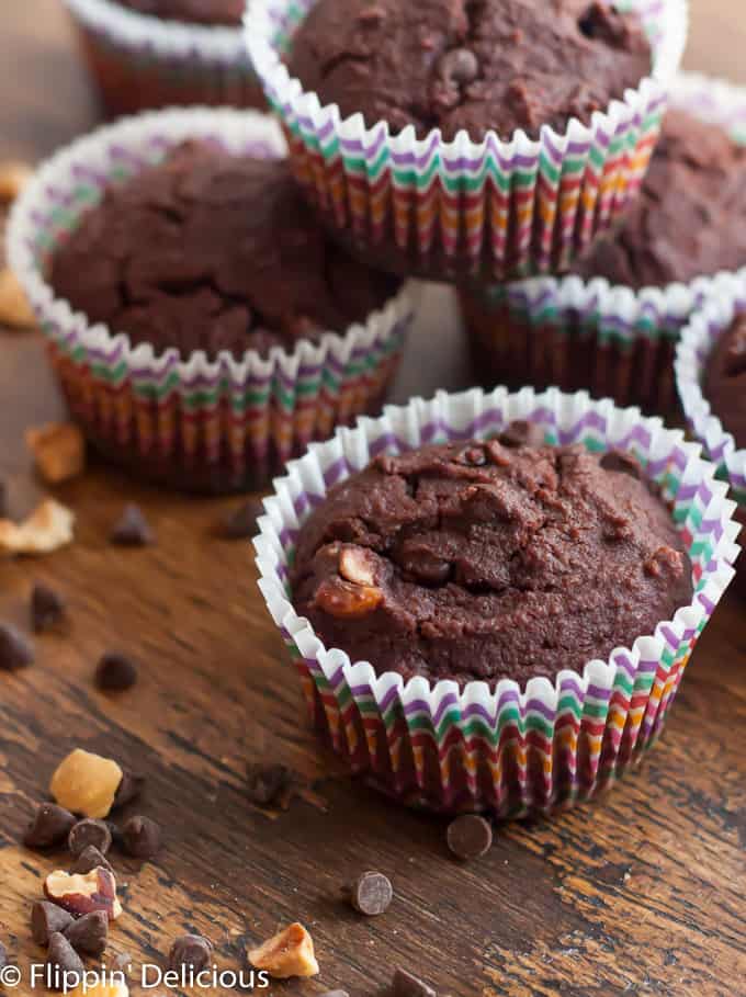 These Gluten-Free Chocolate Hazelnut Muffins taste just like Nutella, and are grain-free, dairy-free, and refined sugar-free!