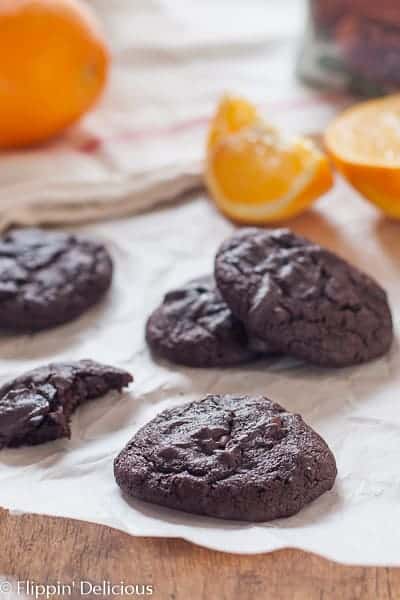 Gluten Free Flourless Chocolate Peppermint Cookies - Flippin