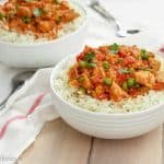 No-fuss Instant Pot Chicken Tikka Masala is a breeze to make on a busy weeknight. Naturally gluten free and dairy free, the entire family will enjoy it!