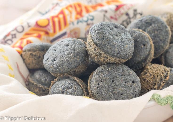 Easy gluten free blue corn muffins are sweet, tender, with a golden crust. Made WITHOUT all-purpose gluten free flour , and there is a dairy free option..