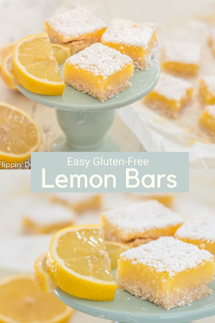 Easy Gluten Free Lemon Bars Recipe with Dairy Free Option