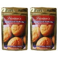 Ancient Grain Muffin & Bread Mix, Gluten Free, Dairy Free, Soy Free by Vivian's Live Again- 2 Pk