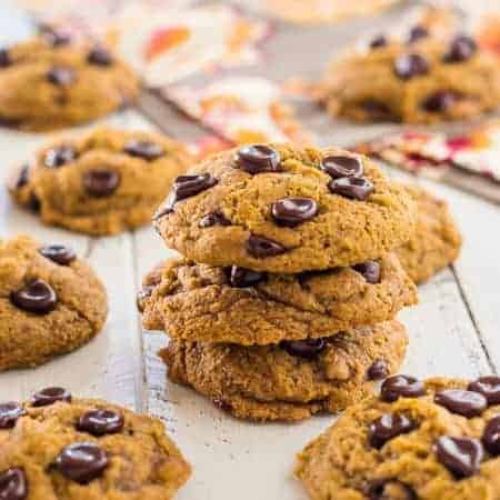 Gluten Free Pumpkin Chocolate Chip Cookies