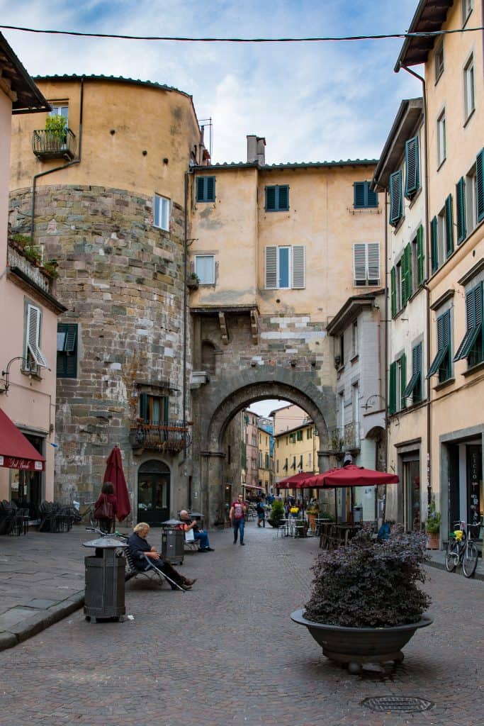 street in Lucca, Italy