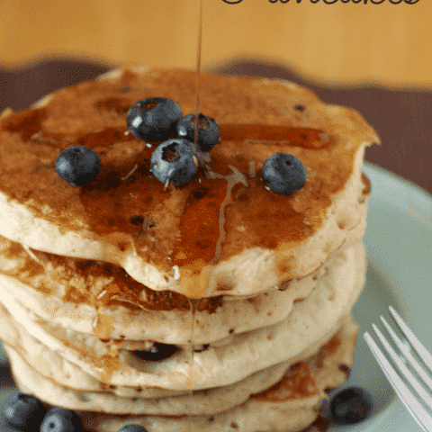 Gluten Free Blueberry Banana Pancakes