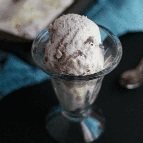 No-Churn Gluten-Free Blueberry Cheesecake Ice Cream