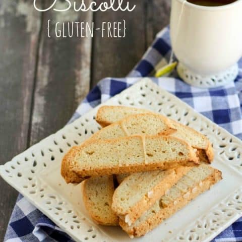 Gluten free Chamomile Vanilla Almond Biscotti