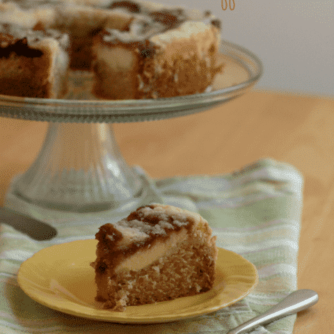 Glazed Raspberry Coffee Cake (with sour cream) - Vintage Kitchen Notes