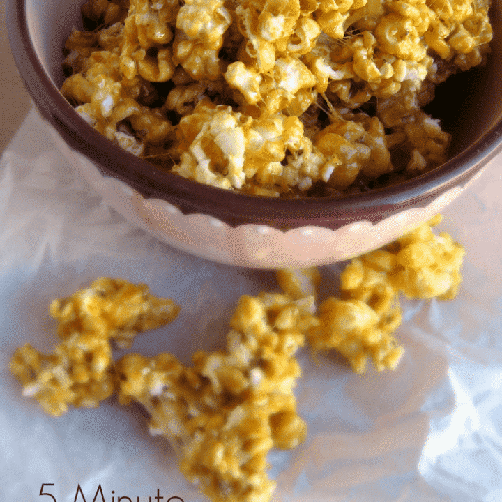 5 -Minute Molasses Spice Caramel Popcorn
