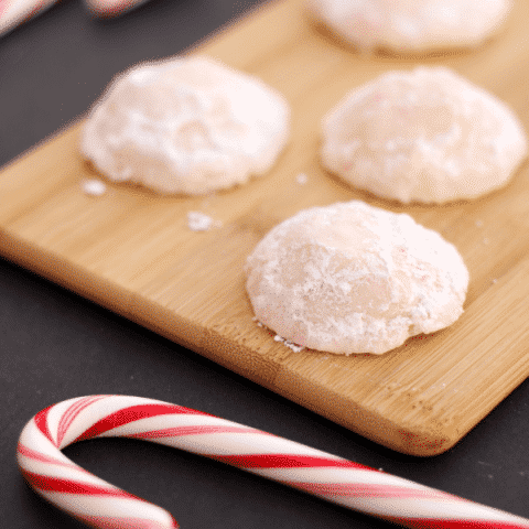 Gluten-Free Peppermint Snowball Cookies