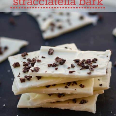 White Chocolate Bark with Cocoa Nibs