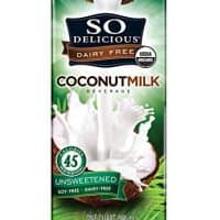 SO DELICIOUS Dairy Free Organic Coconut Milk Beverage, Unsweetened, 32 Ounce