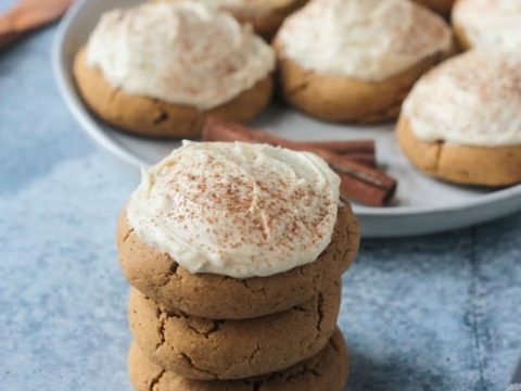 Image for Soft Baked Vegan Pumpkin Cookies with Maple Frosting