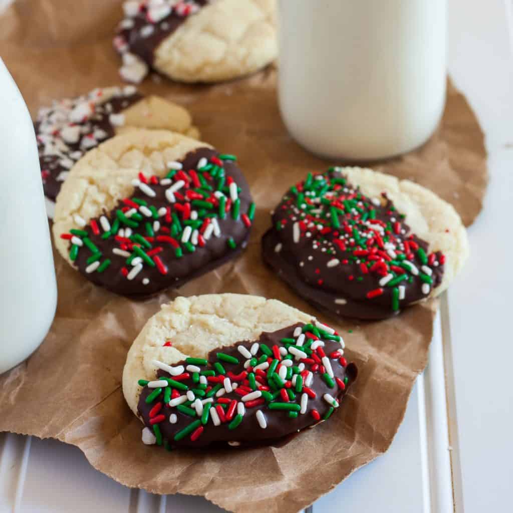 chocolatedippedsugarcookies