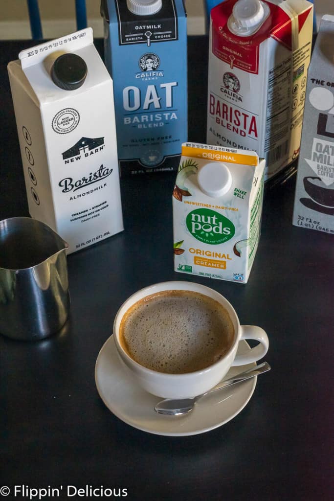 What dairy free, plantbased and vegan milks are best for a latte or