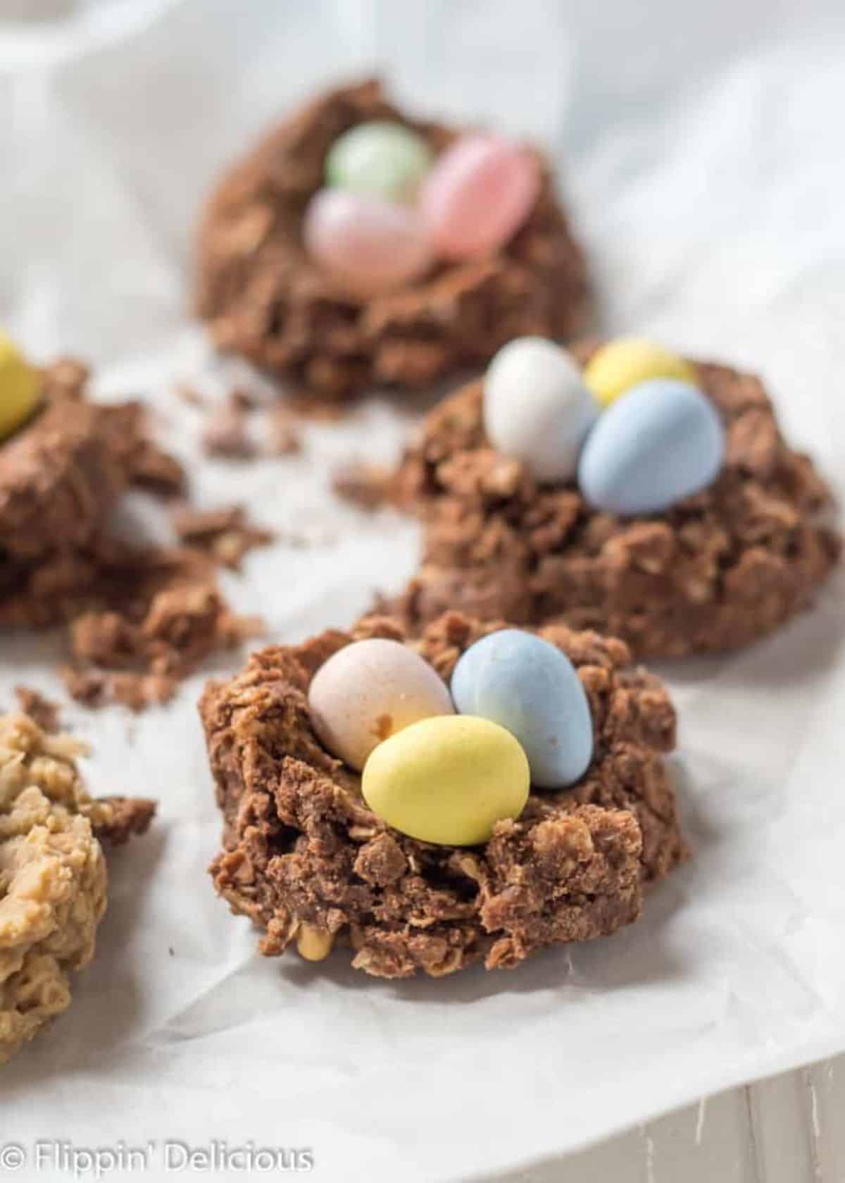 Vegan Gluten-Free Birds Nest Cookies