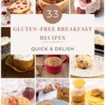 33 Gluten-free Breakfast Recipes (Quick & Delish) pinterest image.