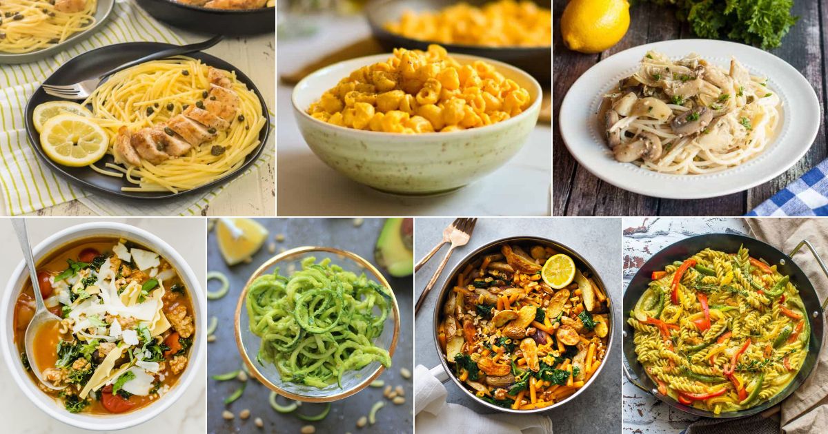 33 Gluten-Free Pasta Recipes You'll Love (Easy & Healthy) facebook image.