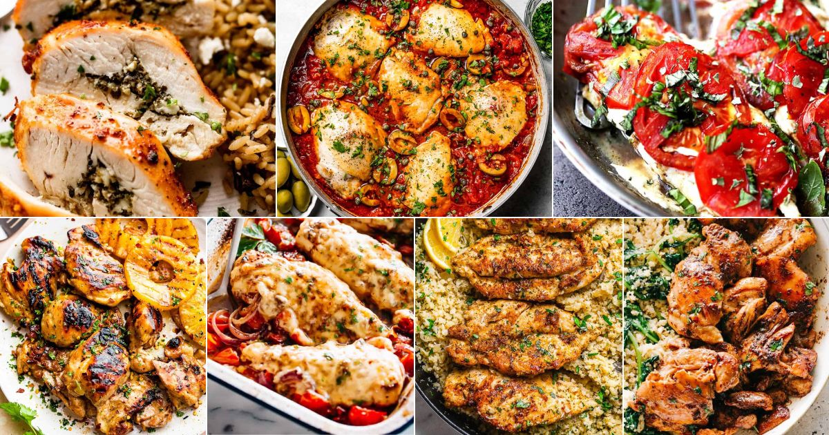 47 Insanely Delicious Gluten-Free Chicken Recipes facebook image.