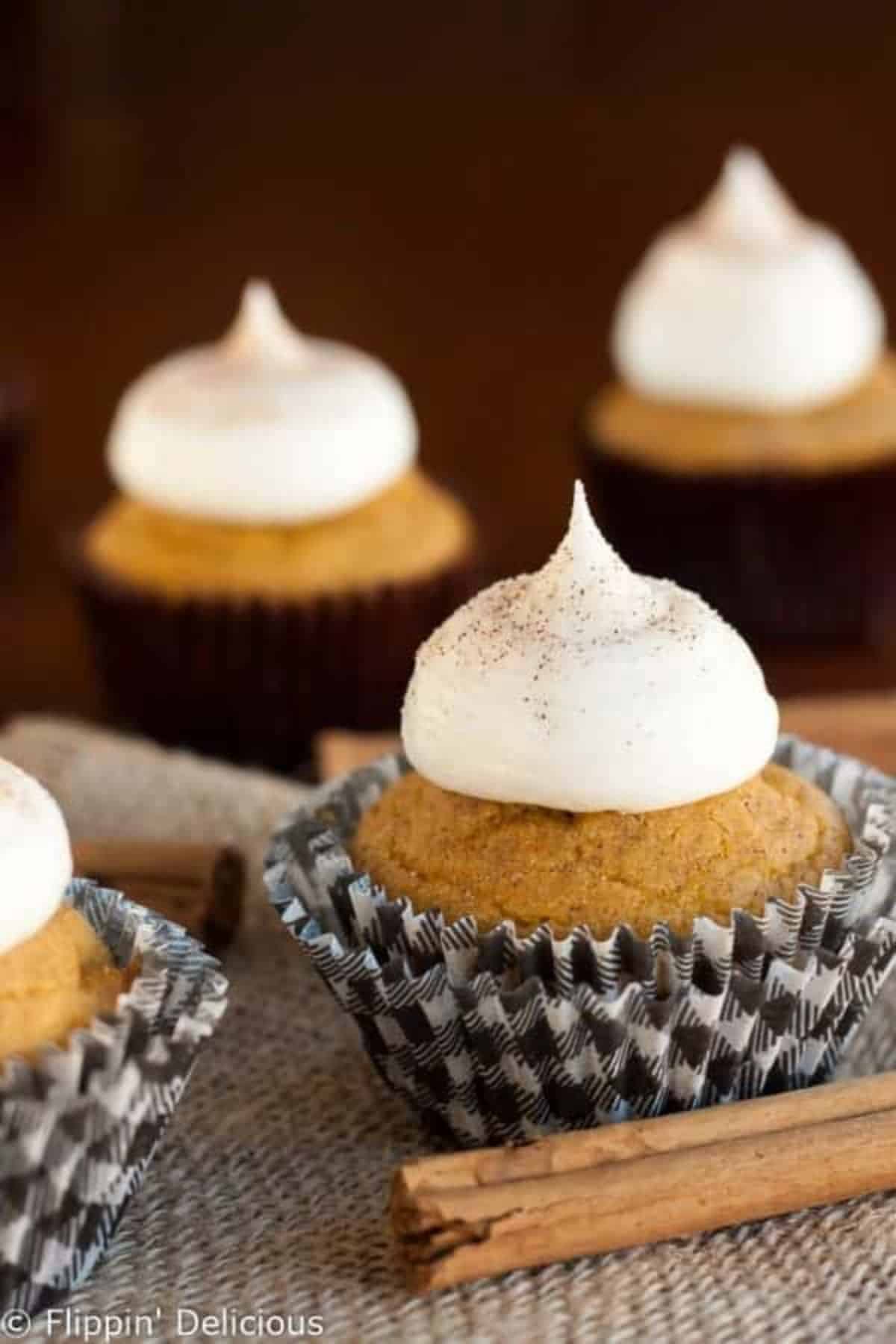 Delicious Gluten-Free Pumpkin Cupcakes With Cream Cheese Frosting