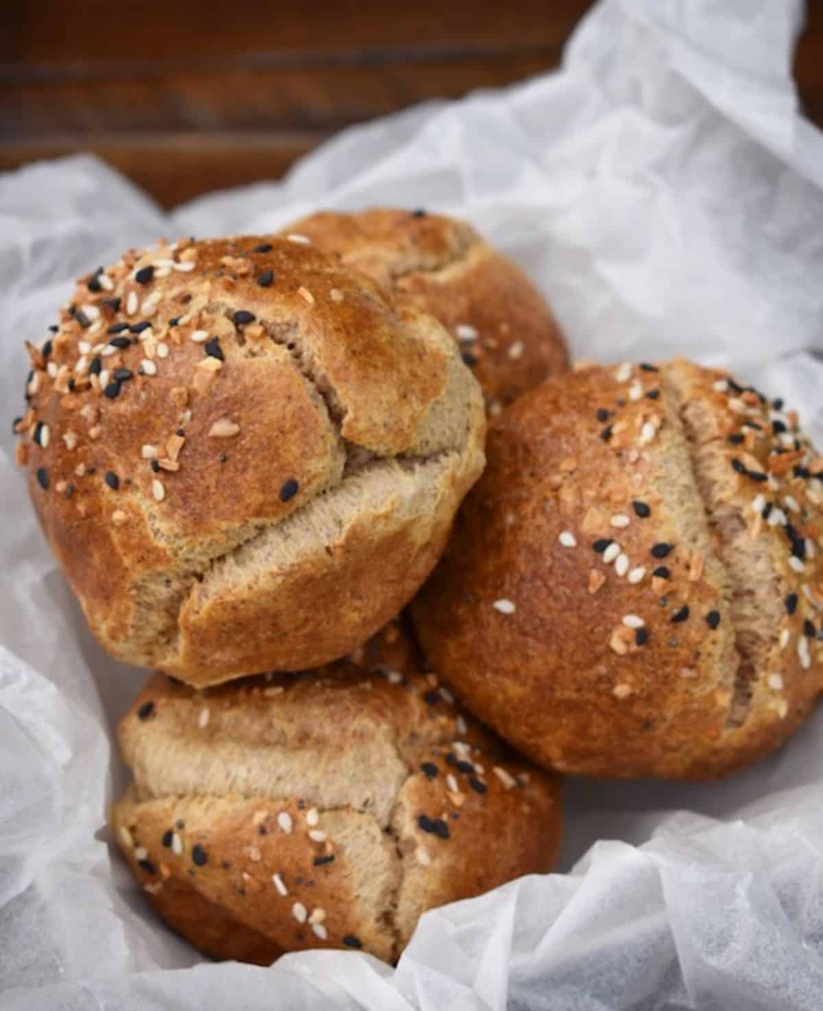 Crispy Light and Fluffy Paleo Burger Buns