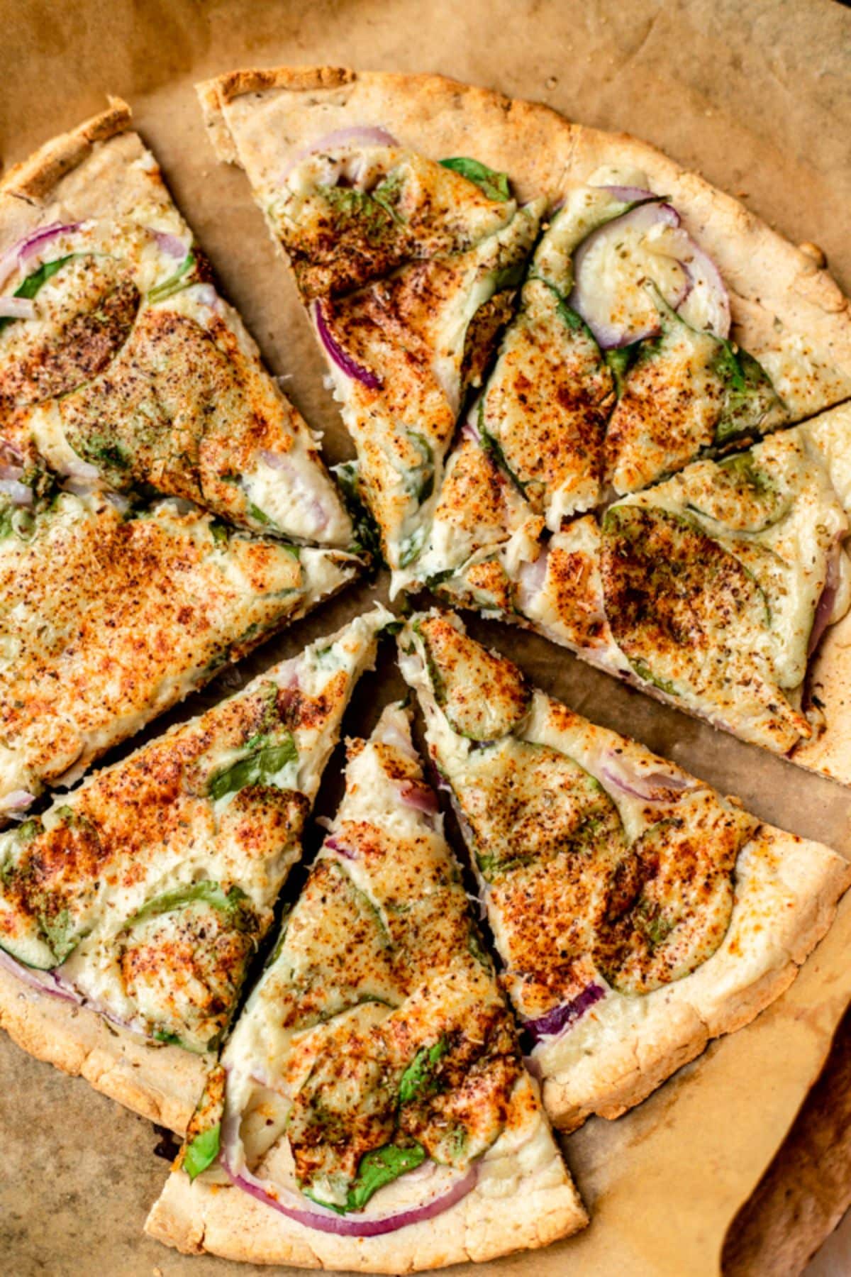 Delicious Cassava Flour Pizza Crust.