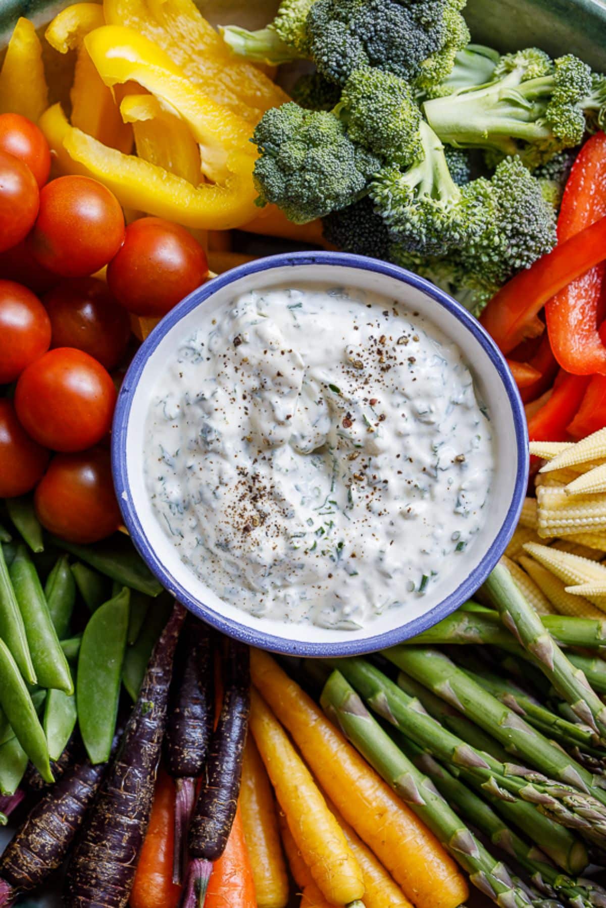 Gluten-Free Crudité Dip in a small bowl.