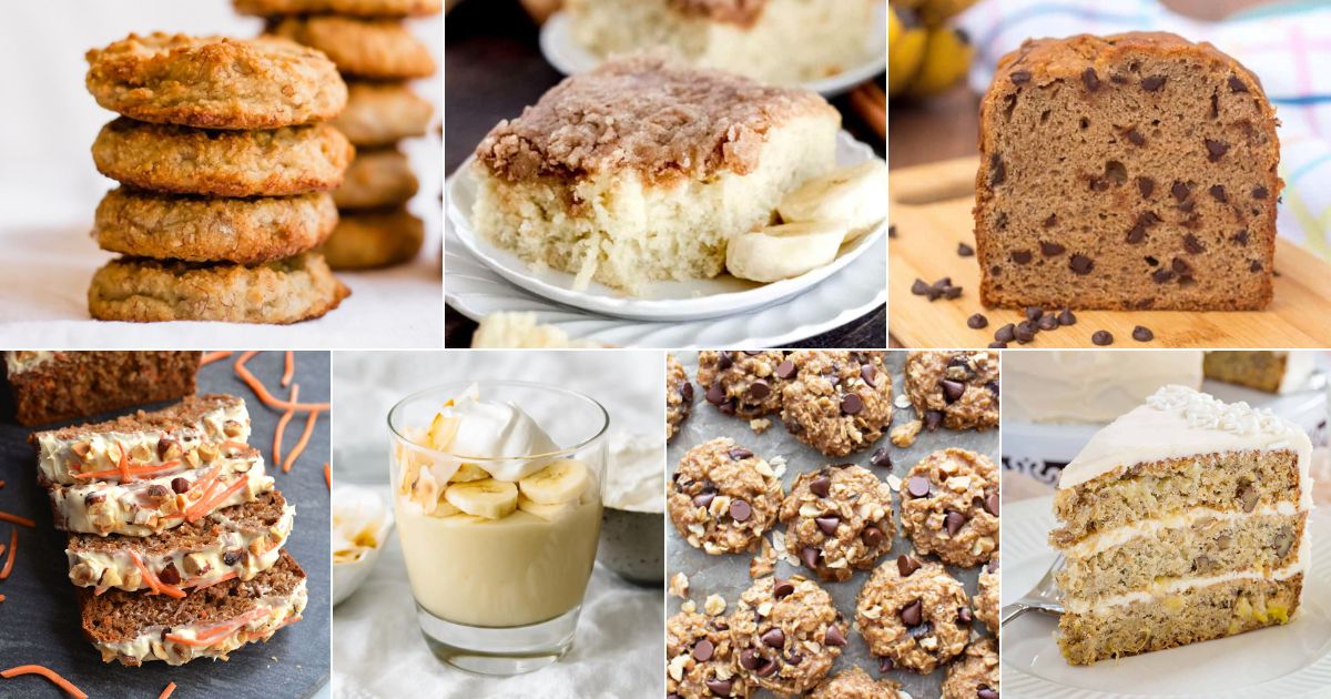 17 Scrumptious Gluten-Free Banana Recipes facebook image.