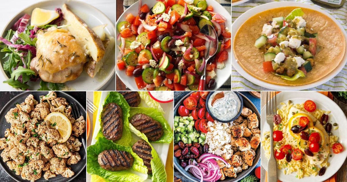 13 Gluten-Free Greek Recipes (Mediterranean Delights) facebook image.