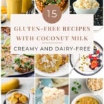 15 Gluten-Free Recipes With Coconut Milk (Creamy and Dairy-Free) pinterest image.