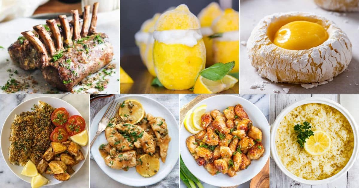 15 Gluten-Free Recipes with Lemon (Zesty and Refreshing) facebook image.