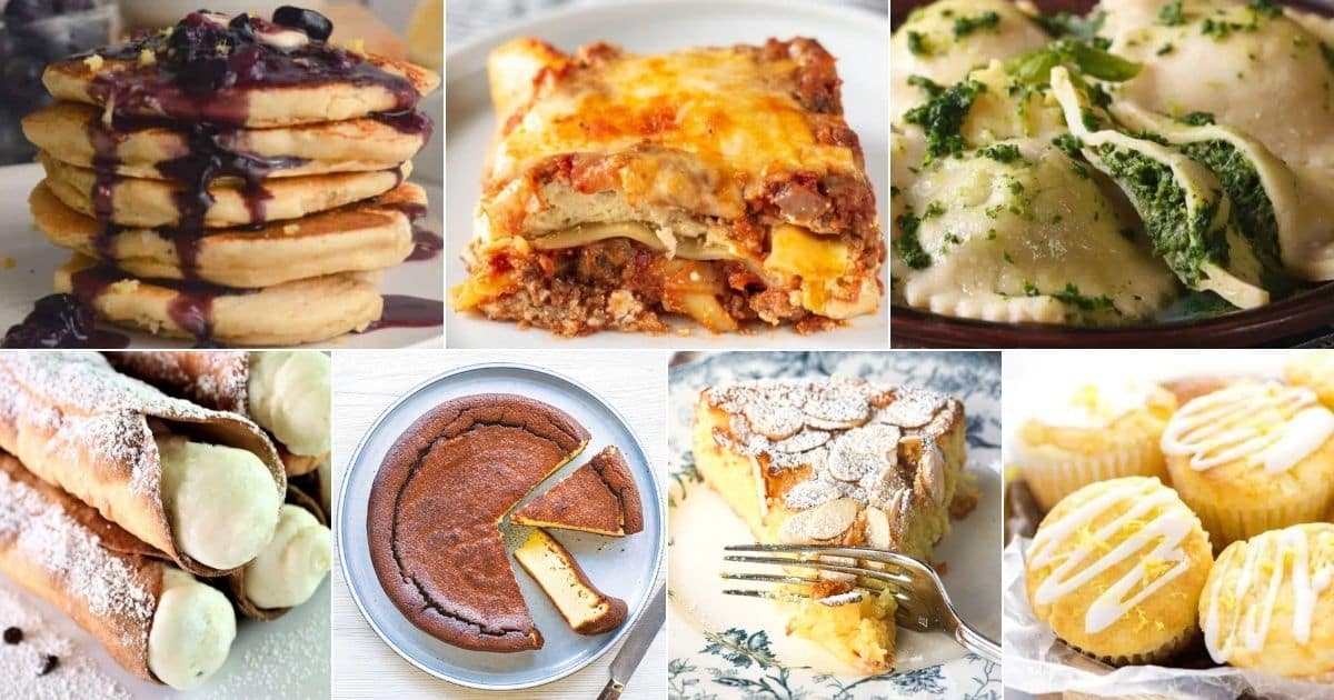 15 Gluten-Free Recipes with Ricotta Cheese (Creamy and Delicious) facebook image.