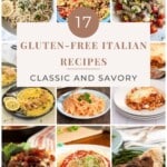 17 Gluten-Free Italian Recipes (Classic and Savory) pinterest image.