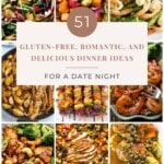 51 Gluten-Free, Romantic, and Delicious Dinner Ideas for a Date Night pinterest image.