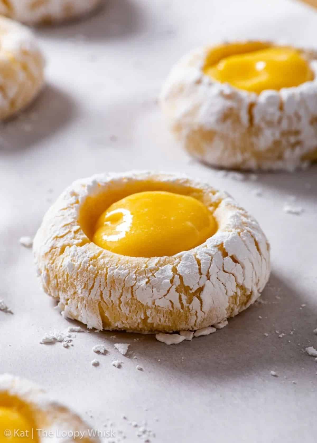 Crunchy Gluten-Free Lemon Curd Cookies.